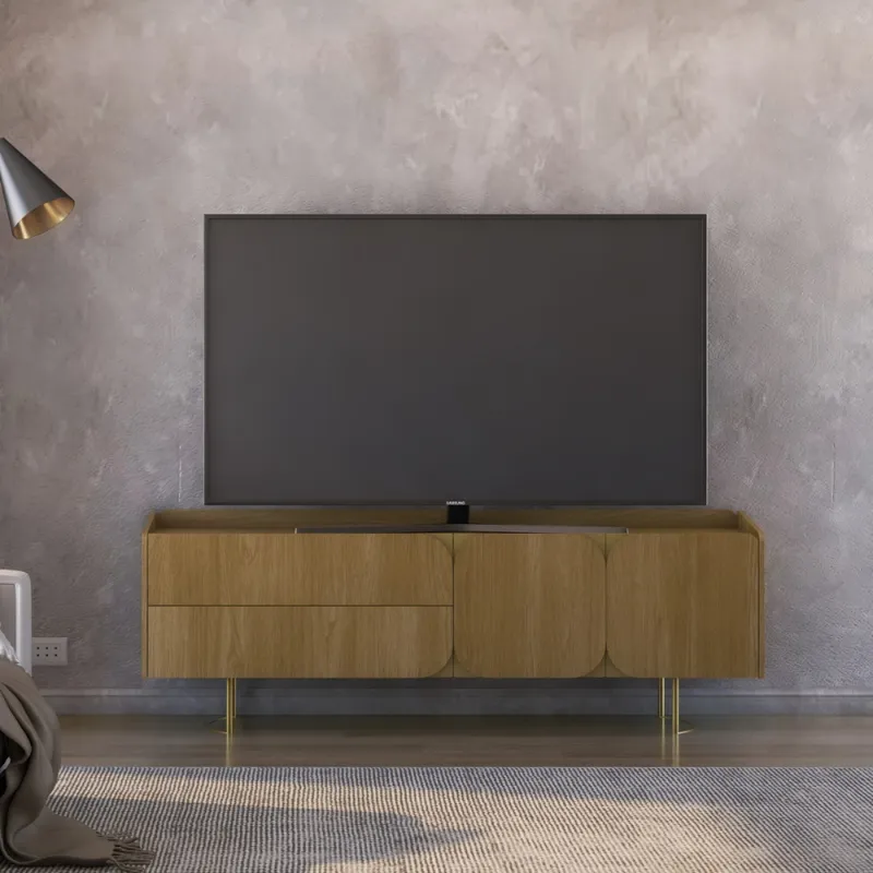 Rack Dakota - 2 puertas - Carvalho - Muebles para TV, Uruguay | NYR