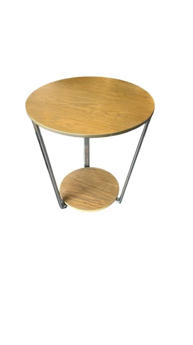 Mesa lateral redonda - PRODUCTO CON DETALLES - en Madera natural - Mesas de living, Uruguay | Champagne Home, vista 2