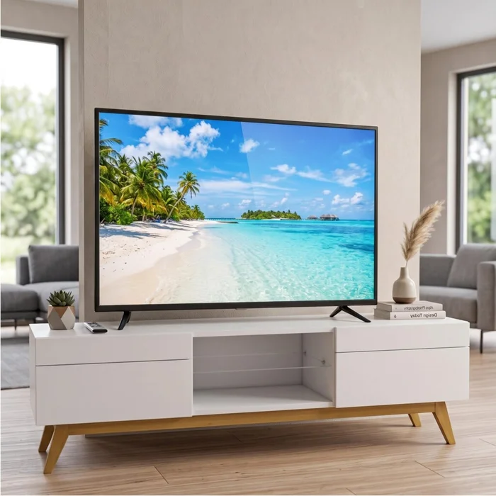 Rack para TV - Stand Classic 1.8 - 2C - Linea Manhattan en Blanco - Muebles para TV, Uruguay | Rústico Hogar