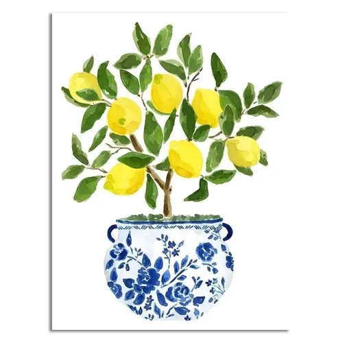 CUADRO CANVAS 30x40cm JARRÓN LIMONES 1 - Decoración de pared, Uruguay | Decohogar