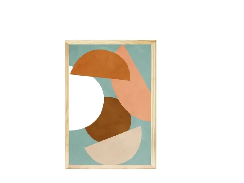 Lámina con Marco de Madera en Madera natural - Decoración de pared, Uruguay | Finkel
