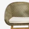 Butaca Olbia de ratán sintético y madera maciza de teca FSC 100% en Verde - Butacas, banquetas y puffs, Uruguay | Kavehome, vista 6 de 10