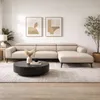 Sofá con chaise DUNA TELA BEIGE DERECHO - Sillones y sofás, Uruguay | Viasono, vista 1 de 5