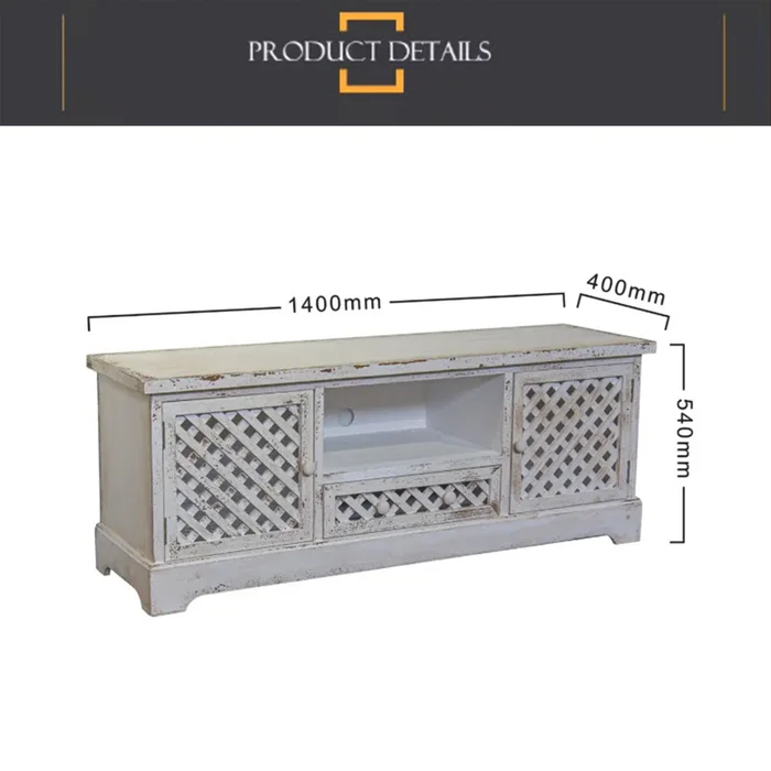 Mueble Vintage Blanco Horizontal en Blanco - Aparadores y recibidores, Uruguay | Decotech, vista 7