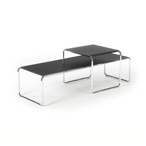 Mesa Baja Bauhaus SETX2 Black | EN EXHIBICION en Negro - Mesas de living, Uruguay | Samic