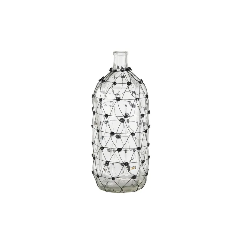 FLORERO FORMA BOTELLA C/RED18x18x46CM - Jarrones, Uruguay | Koz