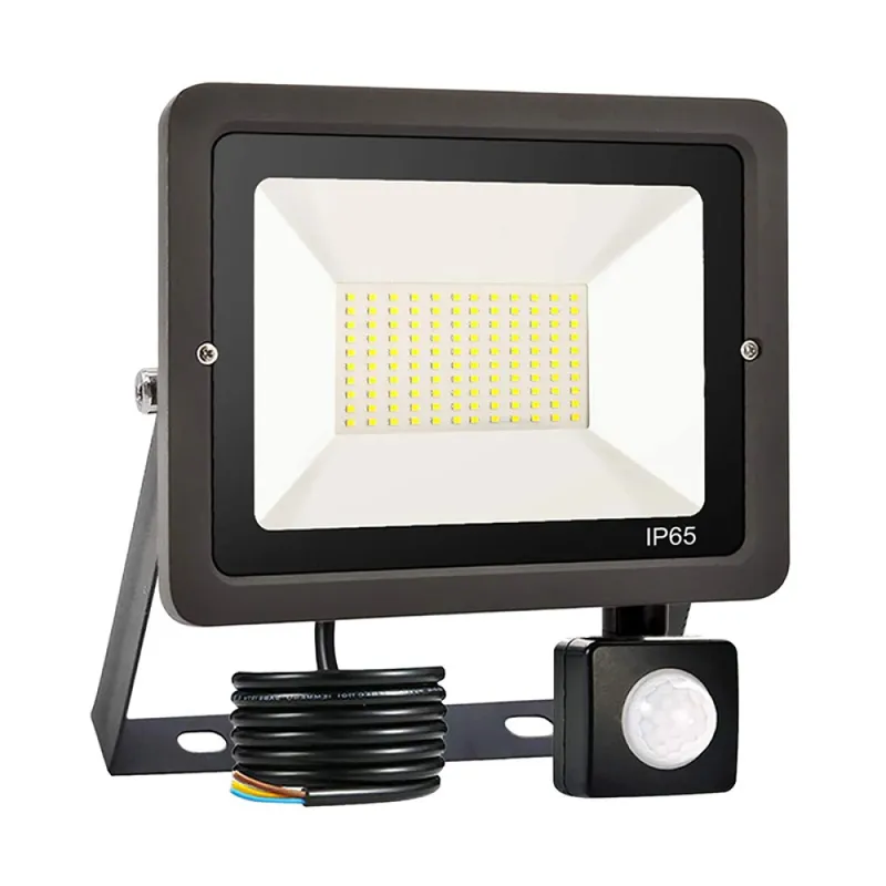 Proyector LED Sensor Movimiento 30W Luz Cálida en Negro - Lámparas colgantes, Uruguay | Serlux