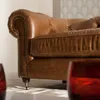 Sofá LIVERPOOL Marrón 2 CUERPOS - Sillones y sofás, Uruguay | Viasono, vista 2 de 3