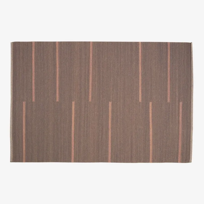 Alfombra Caliope de lana y algodón marrón 160 x 230 cm en Marrón - Textiles, Uruguay | Kavehome