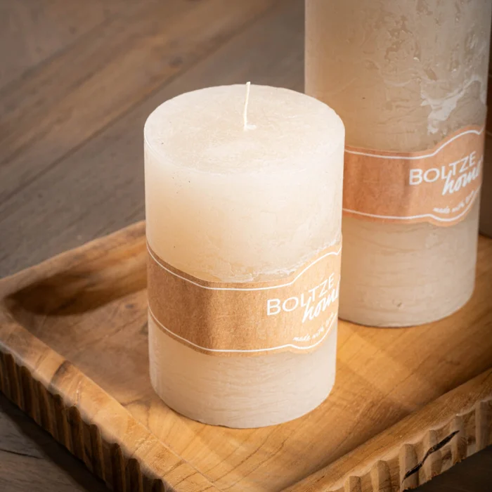 Vela 10cm en Beige - Velas y Portavelas, Uruguay | Soho Deco