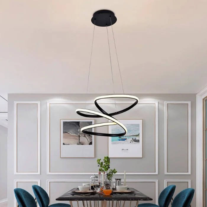 Luminaria led colgante 76W Negro en Negro - Lámparas colgantes, Uruguay | Decotech, vista 2
