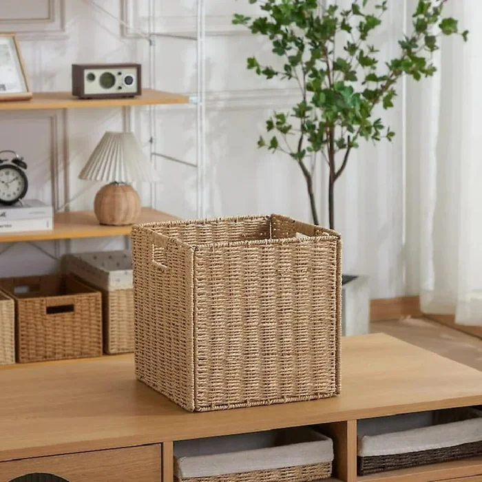 Cesta cuadrada ratán - Canastos, Uruguay | Buho Store