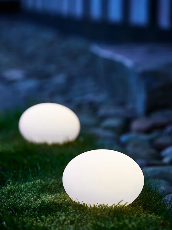 Lámpara solar HAVESANGER Ø25xH17cm blanco en Blanco - Muebles para el exterior, Uruguay | JYSK, vista 4