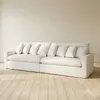 Sofá 4 Cuerpos Tela Natural-beige Marbella Crudo en Blanco - Sillones y sofás, Uruguay | Divino, vista 1 de 6