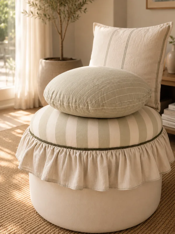 Almohadon Cala en Gris - Textiles, Uruguay | Decilo con Alma, vista 4