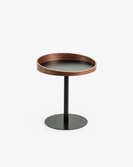 Mesa auxiliar Kaori Ø 46 cm en Marrón - Mesas de arrimo, Uruguay | Kavehome