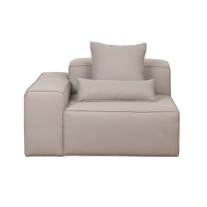 Sofá Kai 1 Cuerpo Tela Gris Modular Con Brazo Izquierdo en Gris - Sillones y sofás, Uruguay | Divino, vista 2