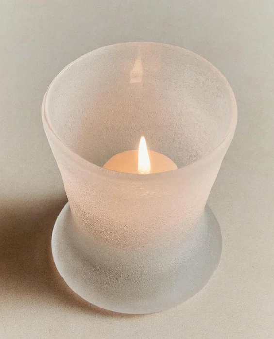 PORTAVELAS VIDRIO en Blanco - Velas y Portavelas, Uruguay | Zara Home