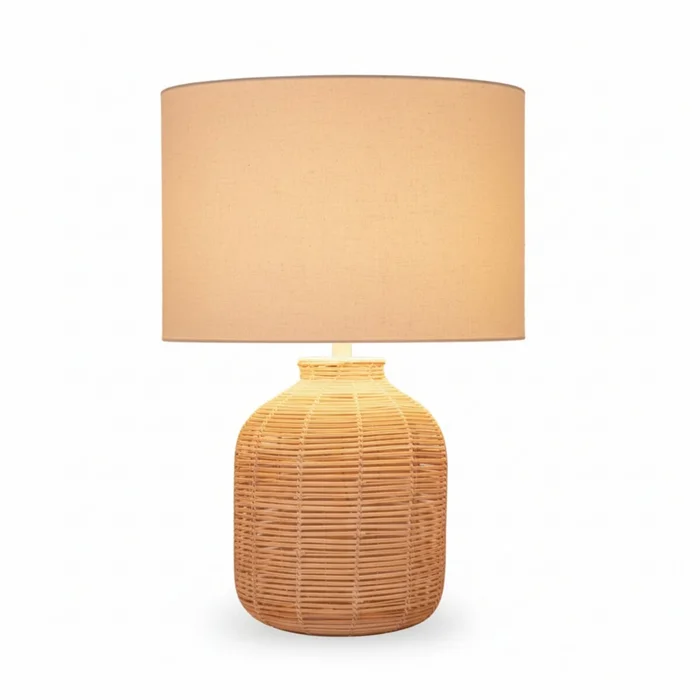 Lampara de mesa - Rattan Edén en Beige - Lámparas de mesa, Uruguay | Rústico Hogar, vista 2