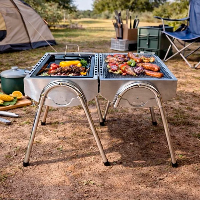Parrillero portátil para camping - Muebles para el exterior, Uruguay | Alta Gracia Deco, vista 2
