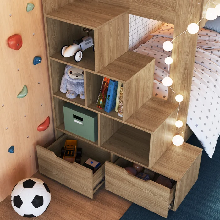 Cucheta Luca – Con Cajones – Marrón - Dormitorio, Uruguay | RM Muebles y Deco, vista 3