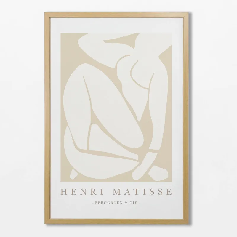Matisse - White & beige N.01 en Beige - Láminas, Uruguay | La Cuadrería