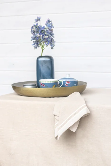 SERVILLETA LISO BEIGE Y CRUDO 50X50 en Beige - Textiles, Uruguay | Sentido Jose Ignacio, vista 3