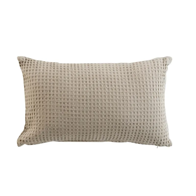 Almohadón Algodon-y-poliester Natural-beige Gaufrette Natural en Madera natural - Textiles, Uruguay | Divino