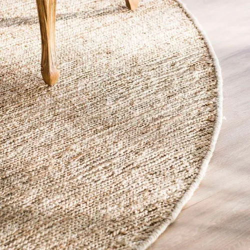 ALFOMBRA DE YUTE NATURAL REDONDA - DIAMETRO 2 MTS - Textiles, Uruguay | La Iberica