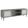 Rack TV Praga con Tela 160 cm - Verde - Muebles para TV, Uruguay | Berna home, vista 1 de 6