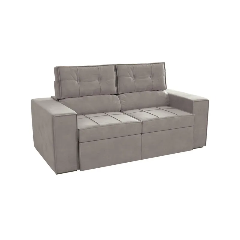 Sillón reclinable 188 cm Lanús en Gris - Sillones y sofás, Uruguay | Nario Hogar