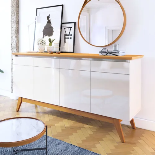 Aparador tipo Buffet - 1.6 - Linea Manhattan en Blanco - Aparadores y recibidores, Uruguay | Rústico Hogar