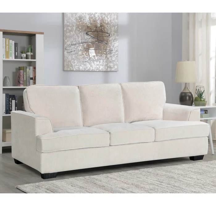 Sofá 3 Cuerpos Tela Natural-beige Austin Natural en Madera natural - Sillones y sofás, Uruguay | Divino, vista 8