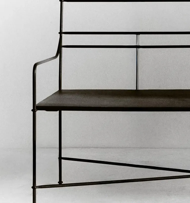 BANCO DOBLE FORJA EXTERIOR en Negro - Butacas, banquetas y puffs, Uruguay | Zara Home