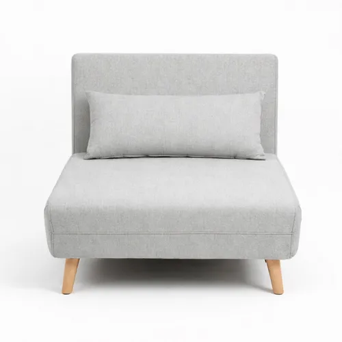 Sofá Cama, 1 Plaza Marie - Gris Medio en Gris - Sillones y sofás, Uruguay | Indian
