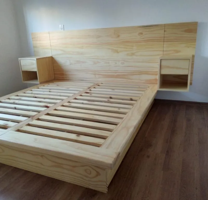 Cama Berna en Madera natural - Dormitorio, Uruguay | Treehouse Deco