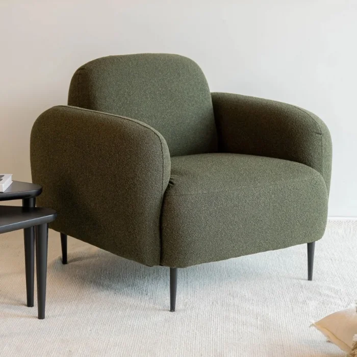Sofá Giovanni - 1 cuerpo / Verde Oliva en Verde - Butacas, banquetas y puffs, Uruguay | Fábrica Italiana