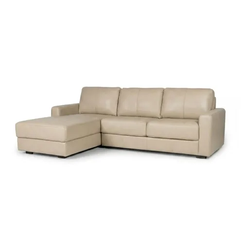 Rinconera Como - Cuero Básico - 2 + Chaise izquierdo - Arena - (Preventa) en Beige - Sillones y sofás, Uruguay | NYR