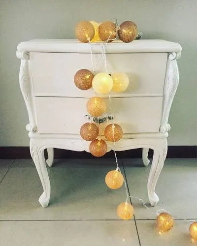 Guirnalda Esfera Decorativas Con Luz Ledazul,blanco,celeste - Iluminarás - Lámparas de mesa, Uruguay | Iluminaras