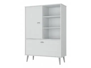 Zapatera 2 Puertas Nogal/Blanco - Respaldos de cama, Uruguay | Que Sal Muebleria, vista 2