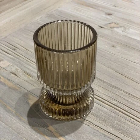 Candelero Nereida Vidrio Marrón - Decoración, Uruguay | Aihaus