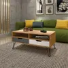 Mesa De Living Mesa Ratona Estilo Nordico 2 Cajones - Mesas de living, Uruguay | Lais Muebles, vista 2 de 3