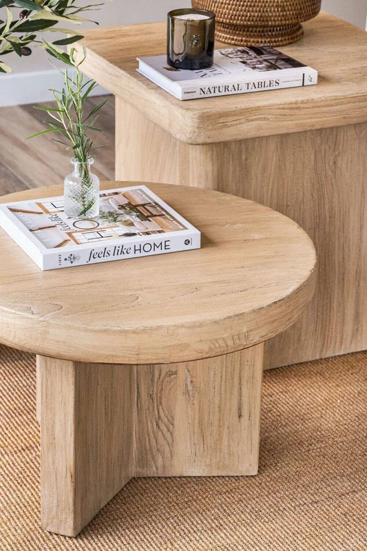 MESA LATERAL DUA - OLMO en Madera natural - Mesas de living, Uruguay | La Iberica, vista 4