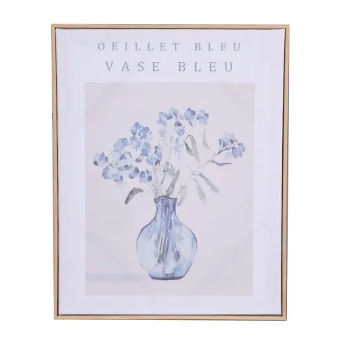 Cuadro 40x50cm Papel Azul Bleu Ii en Azul - Decoración de pared, Uruguay | Divino