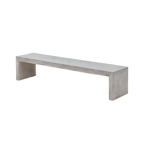 BANCO LARGO CEMENTO 200CM en Gris - Muebles para el exterior, Uruguay | Masinfinito Casa