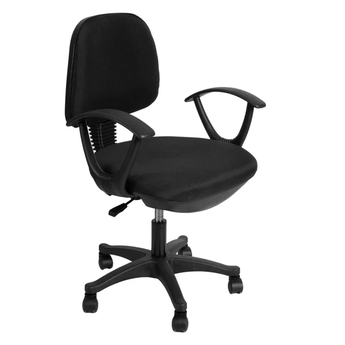 Silla De Oficina Tela-y-polipropileno Negro Classic en Negro - Escritorios y sillas de escritorio, Uruguay | Divino, vista 2