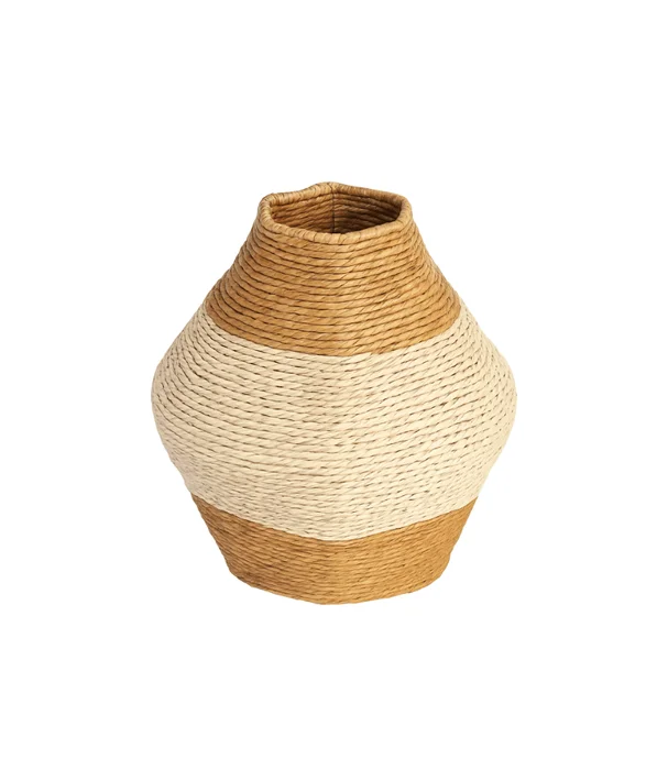 FLORERO CRAFTS NATURAL/BLANCO - 70% OFF en Multicolor - Jarrones, Uruguay | Masinfinito Casa