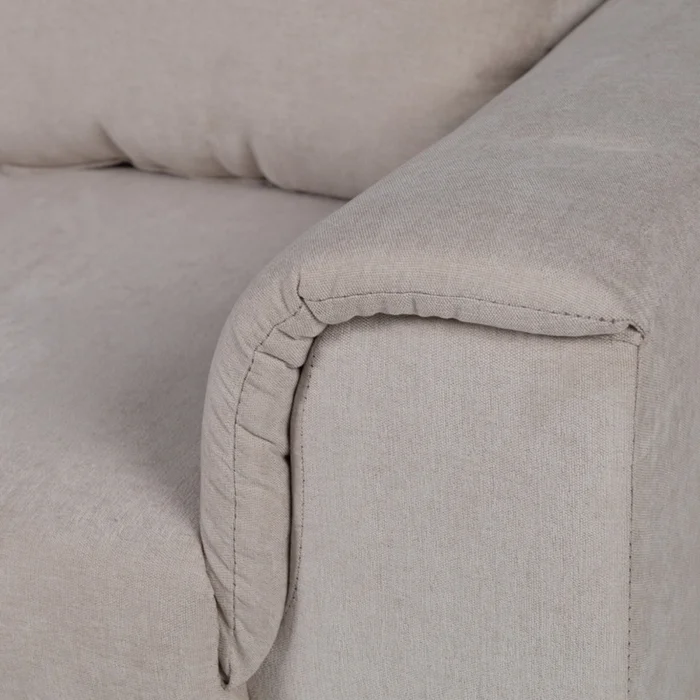 Sofá Aston (Outlet) - Tela Microfibra - 3 cuerpos - Berlin 02 (Beige) en Beige - Sillones y sofás, Uruguay | NYR, vista 3