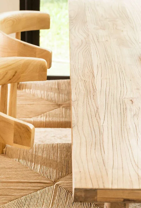 MESA COMEDOR NORDICA - OLMO NATURAL - 1.80 X 0.90 MTS en Madera natural - Mesas de comedor, Uruguay | La Iberica, vista 7