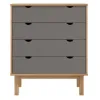Comoda 4 C Mel/Gris Linea Nordica en Madera Maciza - Cómodas, Uruguay | Que Sal Muebleria, vista 4 de 16